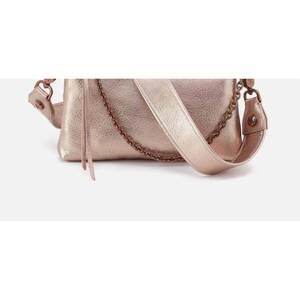NEW HOBO darcy convertible crossbody bag in pink gold metallic